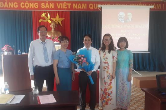 Ảnh chào mừng Đại hội Đảng bộ Trường Cao đẳng Giao thông vận tải Trung ương V lần thứ XV, nhiệm kỳ 2020-2025