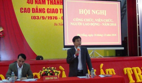 Hội nghị công chức, viên chức và người lao động Trường Cao Đẳng Giao Thông Vận Tải II - Năm học 2016