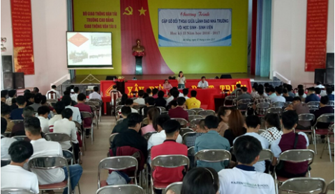 HỘI NGHỊ ĐỐI THOẠI GIỮA LÃNH ĐẠO NHÀ TRƯỜNG VỚI HSSV   HỌC KỲ II, NĂM HỌC 2016 – 2017