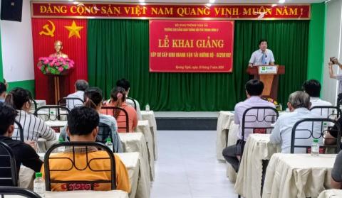 Lễ khai giảng lớp Sơ cấp Kinh doanh vận tải đường bộ tại tỉnh Quảng Ngãi