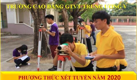 Phương thức đăng ký xét tuyển vào Trường Cao đẳng Giao thông vận tải Trung ương V