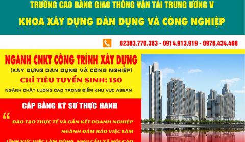 Sinh viên khoa Xây dựng dân dụng và Công nghiệp với mô hình Đào tạo gắn với Doanh nghiệp