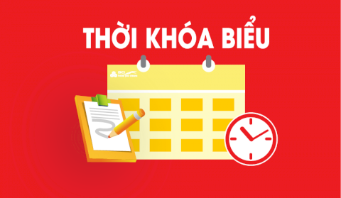 Thời Khoá biểu của các lớp trình độ cao đẳng _Khoá tuyển sinh năm 2021