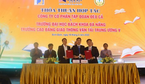 Trường Cao đẳng Giao thông vận tải Trung ương V ký thỏa thuận hợp tác phát triển nguồn nhân lực cùng Tập đoàn Đèo Cả